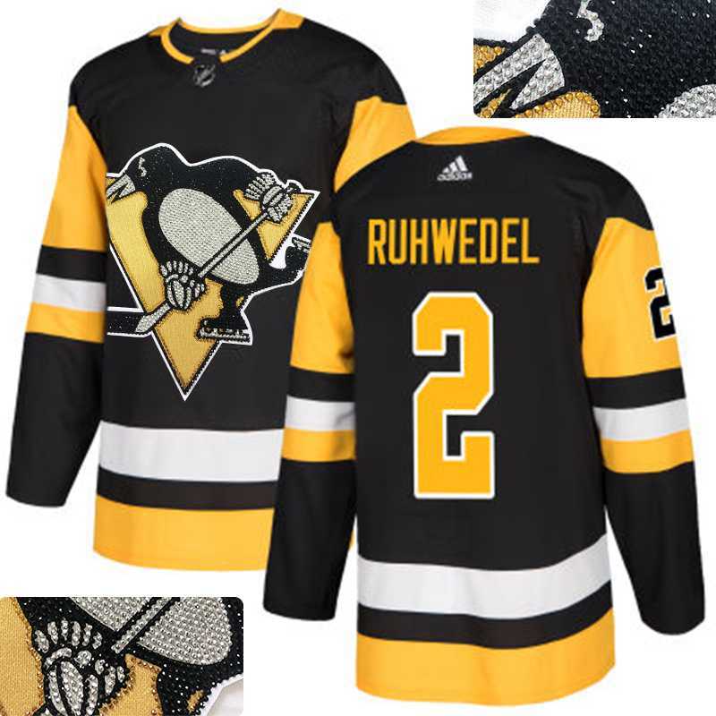 Penguins #2 Chad Ruhwedel Black Glittery Edition Adidas Jersey,We sell and wholesale Penguins #2 Chad Ruhwedel Black Glittery Edition Adidas Jersey on line form chian!
